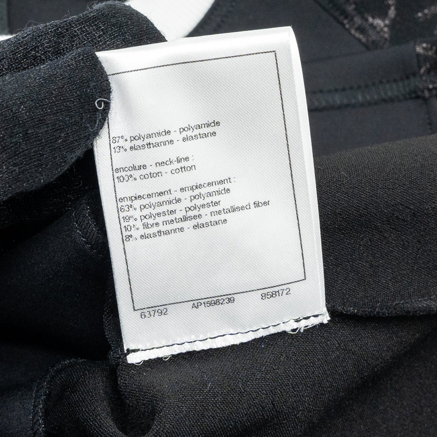 Chanel size36 24C top short sleeves T-shirt black