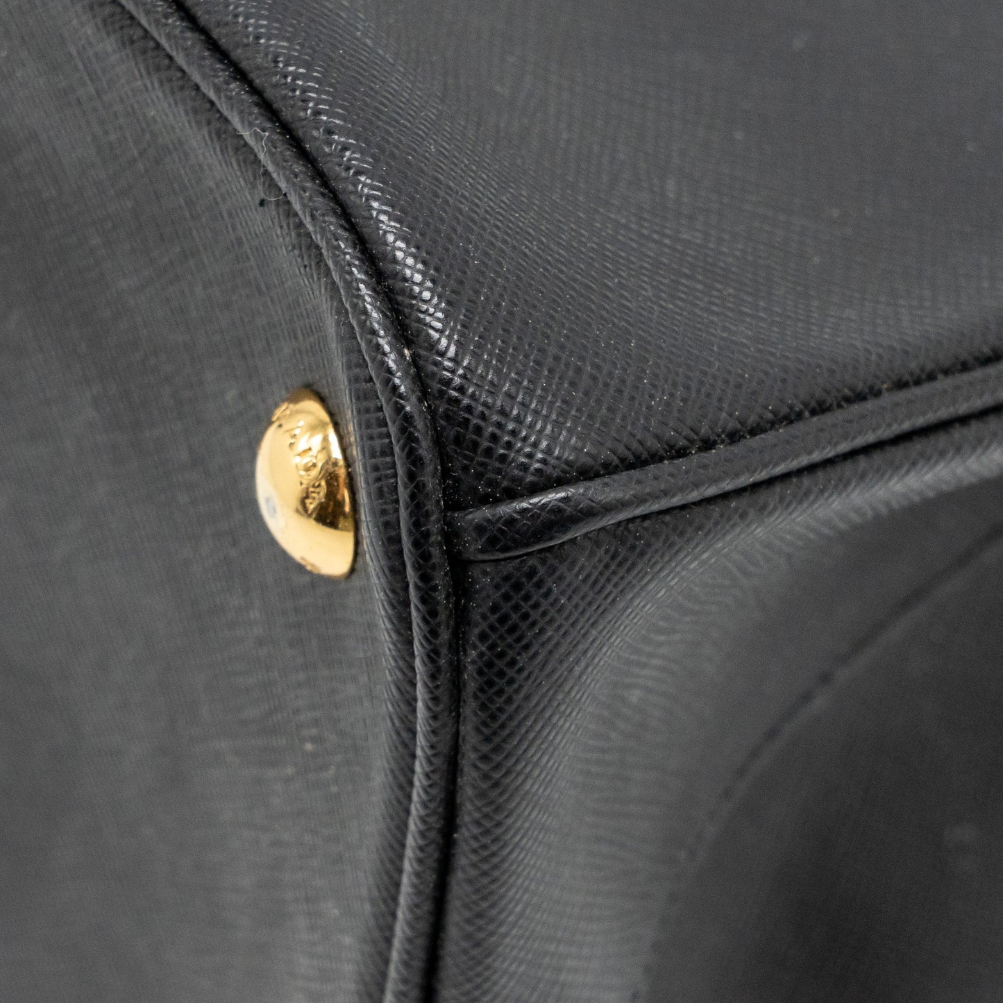 Prada Large Saffiano Tote Bag Galleria Saffiano Leather Black GHW