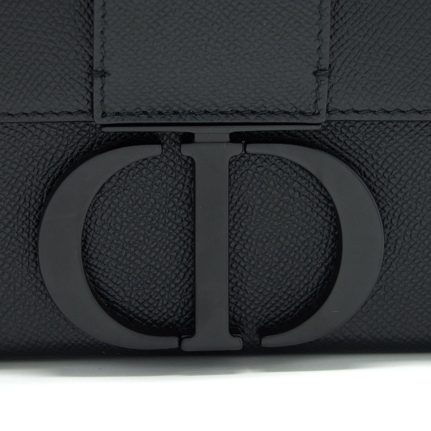Dior 30 Montaigne Box Bag in Grained Calfskin So Black