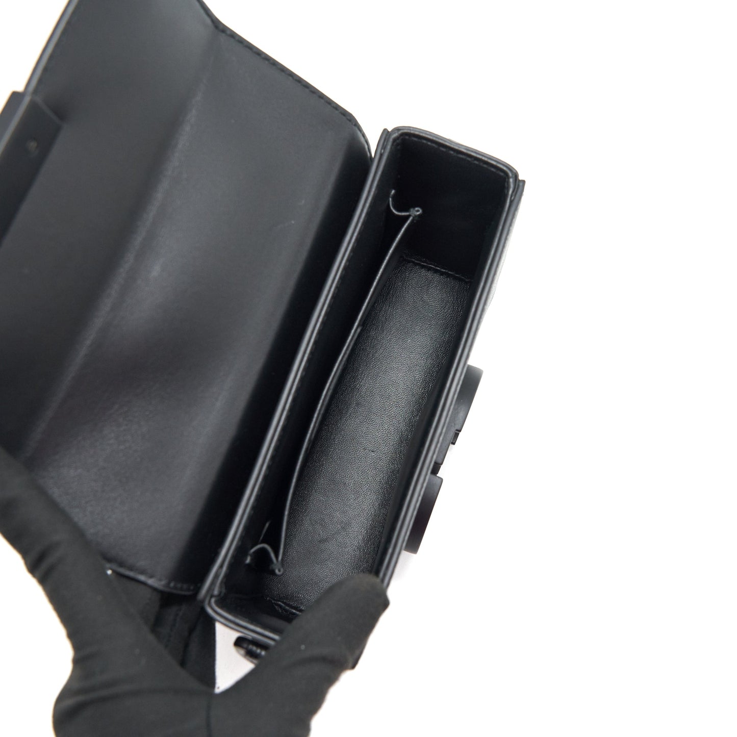 Dior 30 Montaigne Box Bag in Grained Calfskin So Black