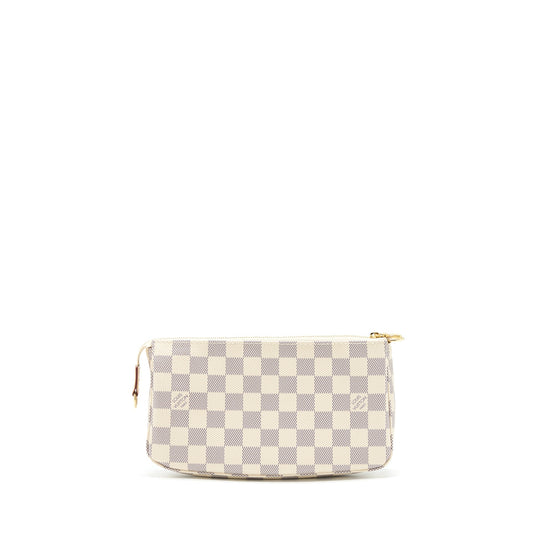 Louis Vuitton Pochette Accessories Damier Azur Canvas GHW