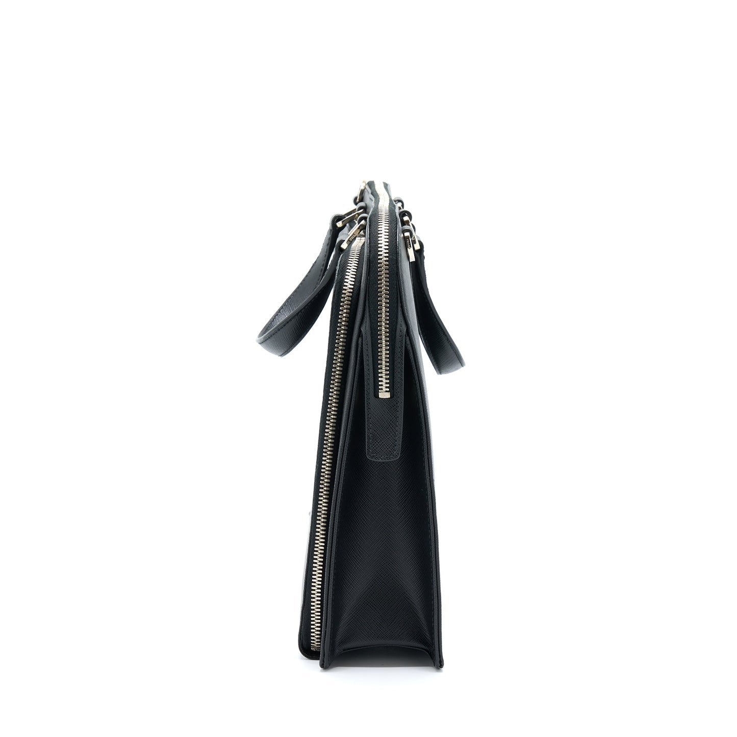 Prada Saffiano Briefcase Black SHW
