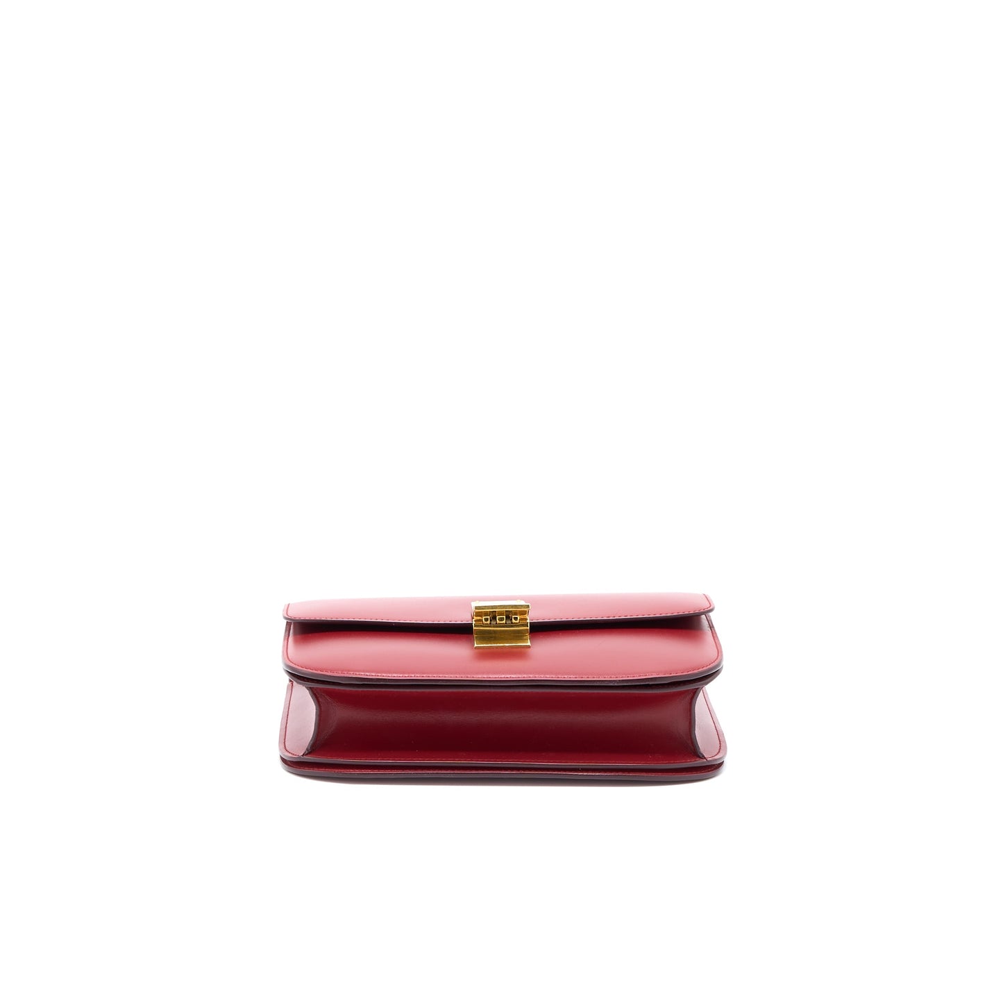 Celine Medium Classic Box Bag Calfskin Red GHW