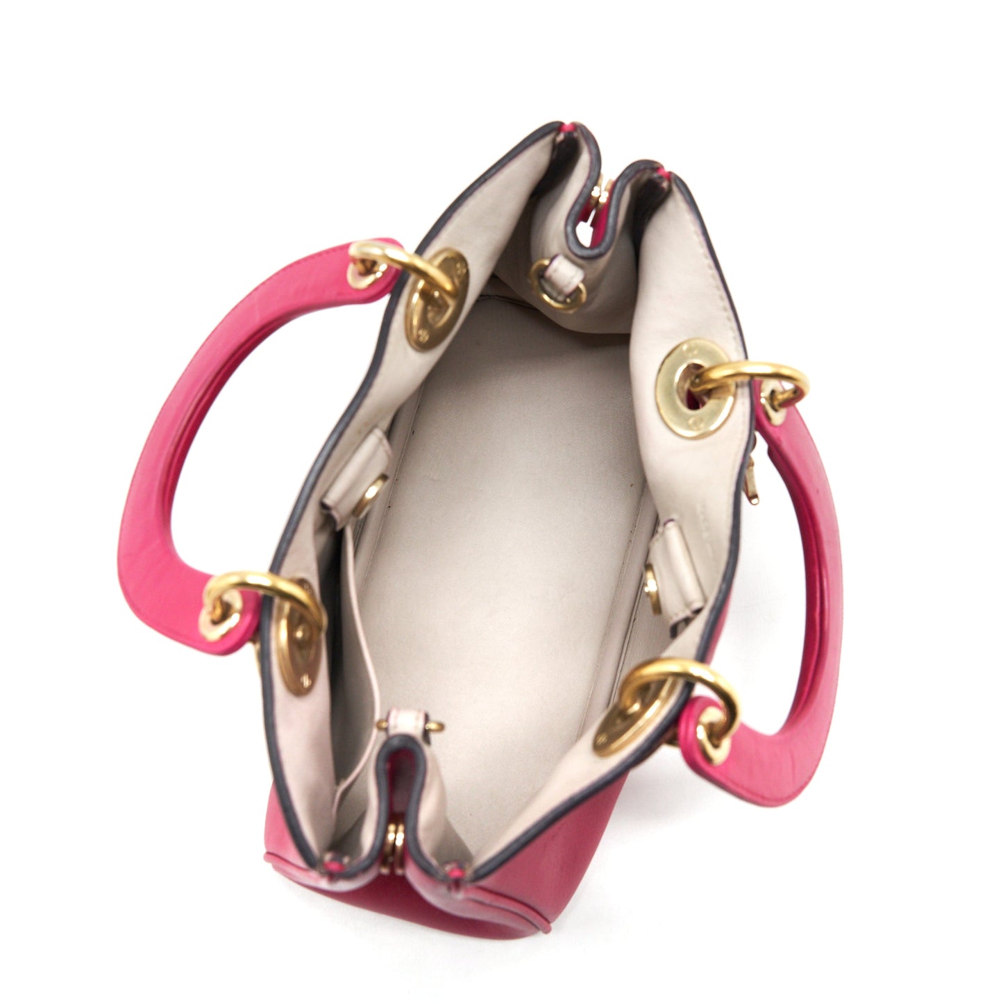 Dior Diorissimo Small Tote Bag Pink GHW