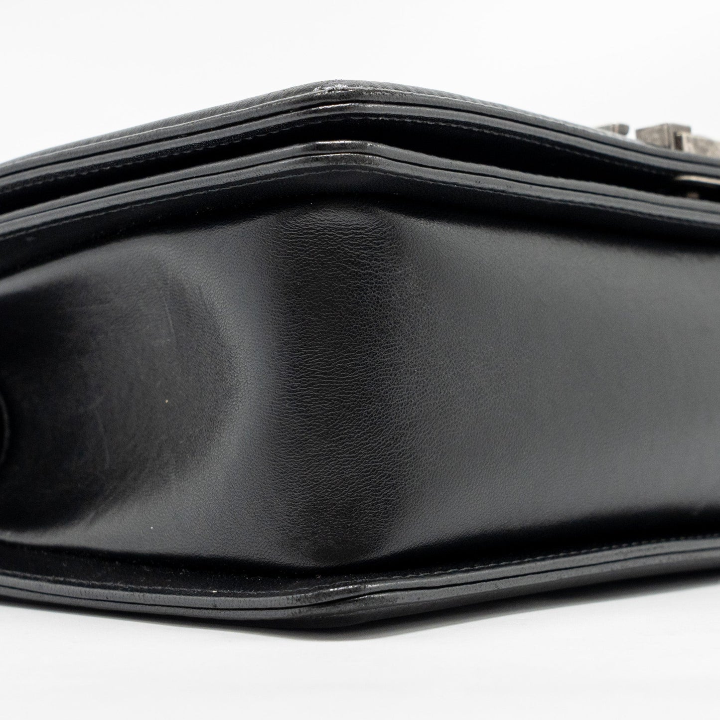 Chanel Medium Boy Bag Lambskin Black Ruthenium SHW