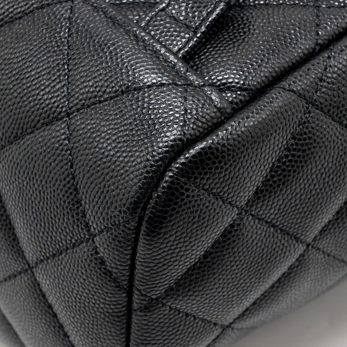 Chanel Quilted Mini Backpack Caviar Black LGHW (Microchip)