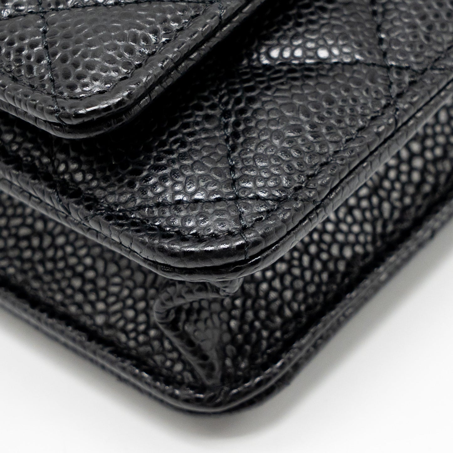 Chanel Classic Wallet on Chain Caviar Black SHW