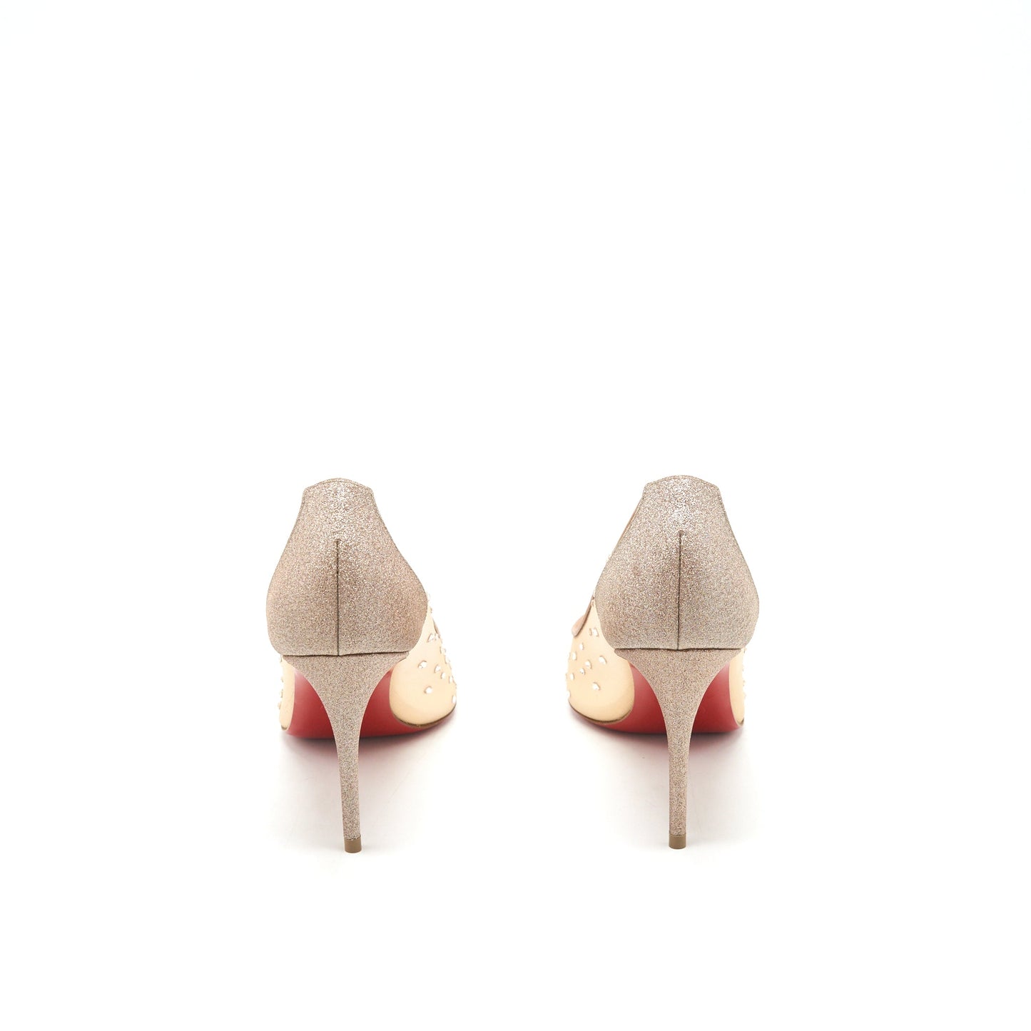 Christian Louboutin Size 36 Crystal Beige High Heel