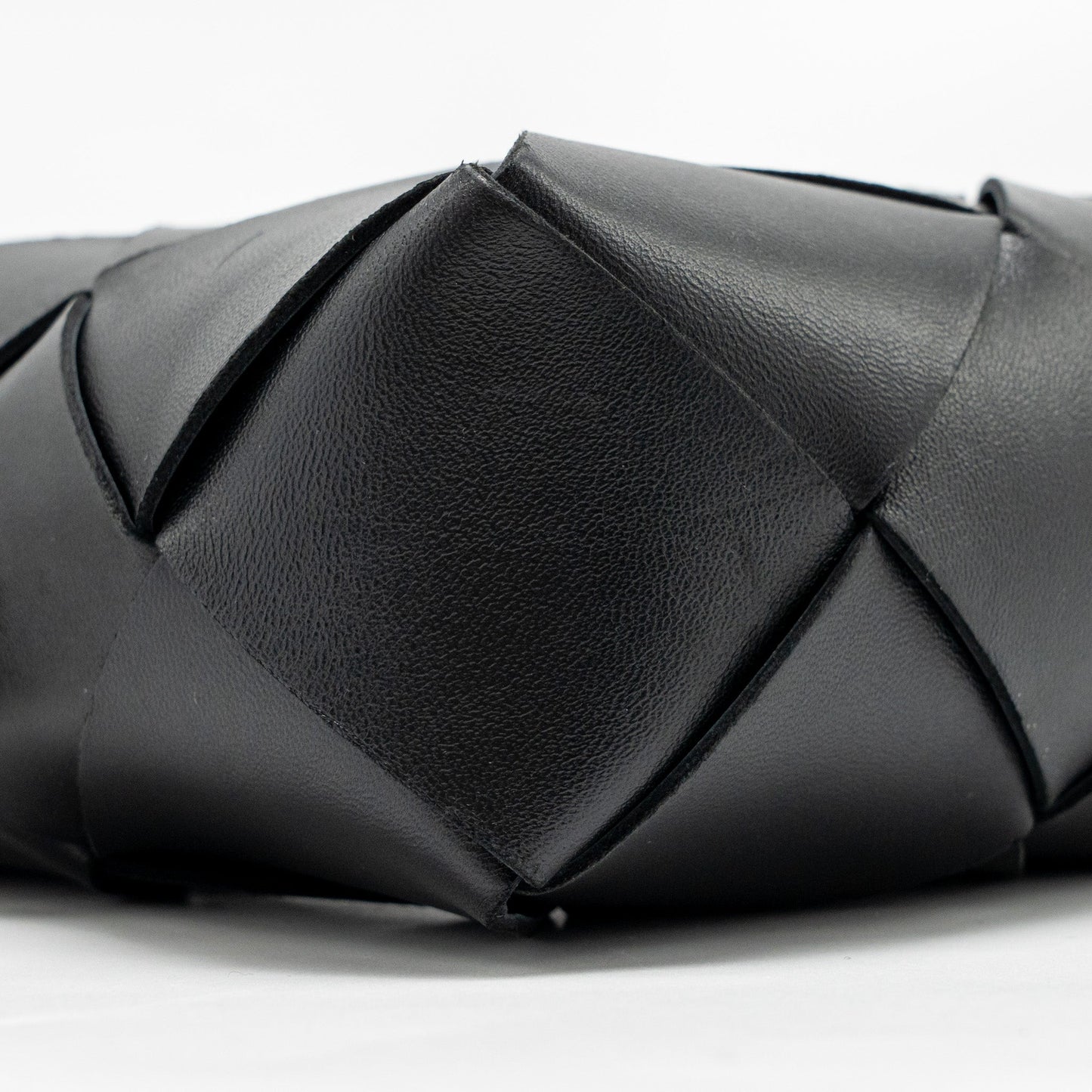 Bottega Veneta Cassette Camera Bag Smooth Intreccio Leather Black GHW