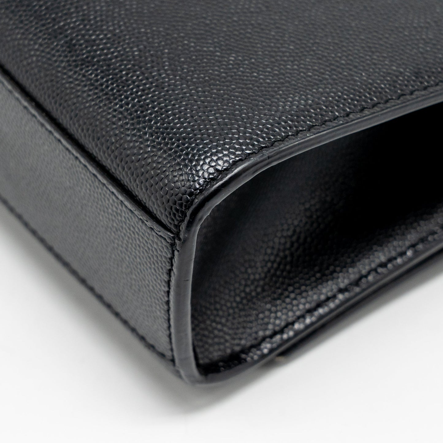Saint Laurent/YSL Large Kate Chain Bag Grained Calfskin Black GHW