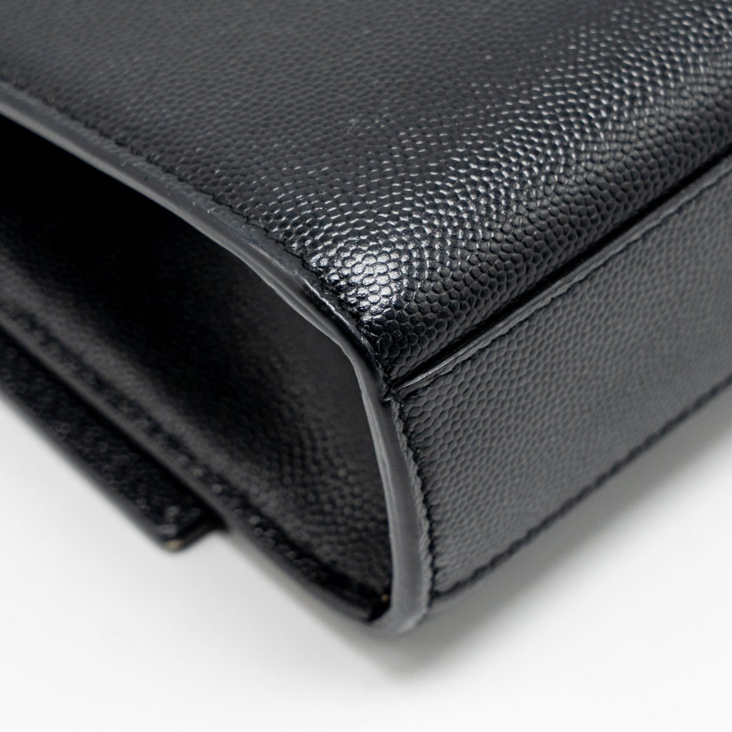 Saint Laurent/YSL Large Kate Chain Bag Grained Calfskin Black GHW
