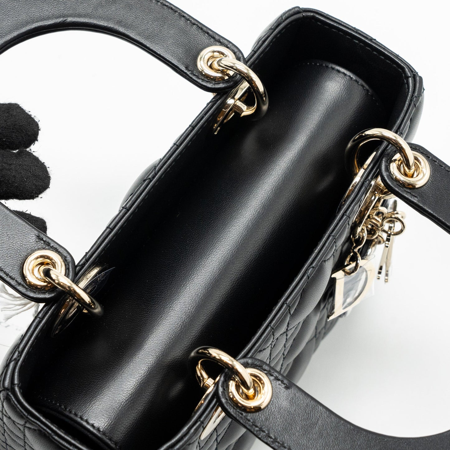 Dior Small Lady Dior Lambskin BLACK LGHW