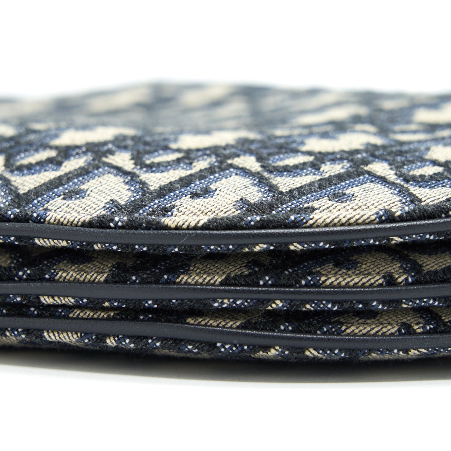 Dior Saddle Pouch Blue Oblique Canvas GHW