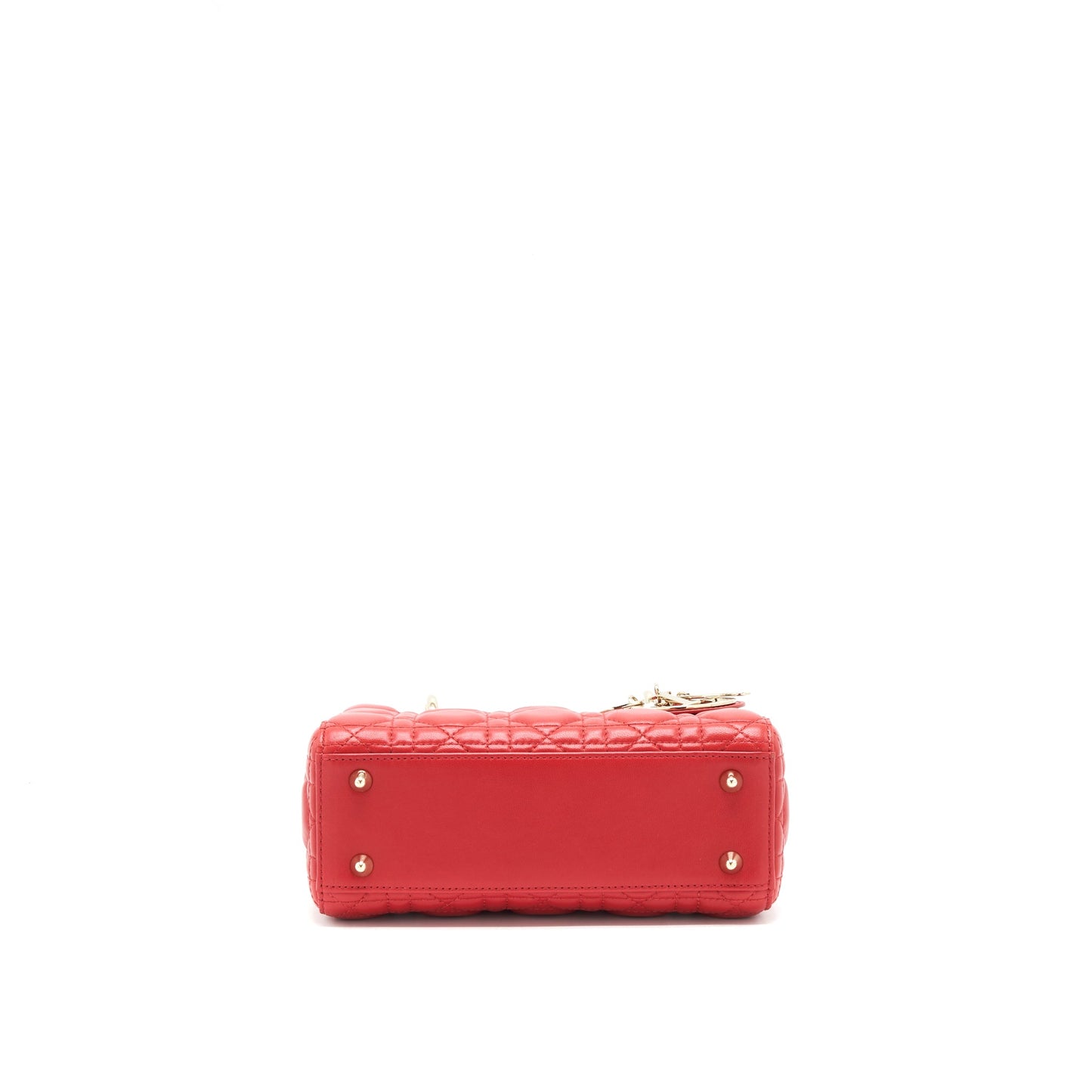 Dior Small Lady Dior bag Lambskin Red LGHW