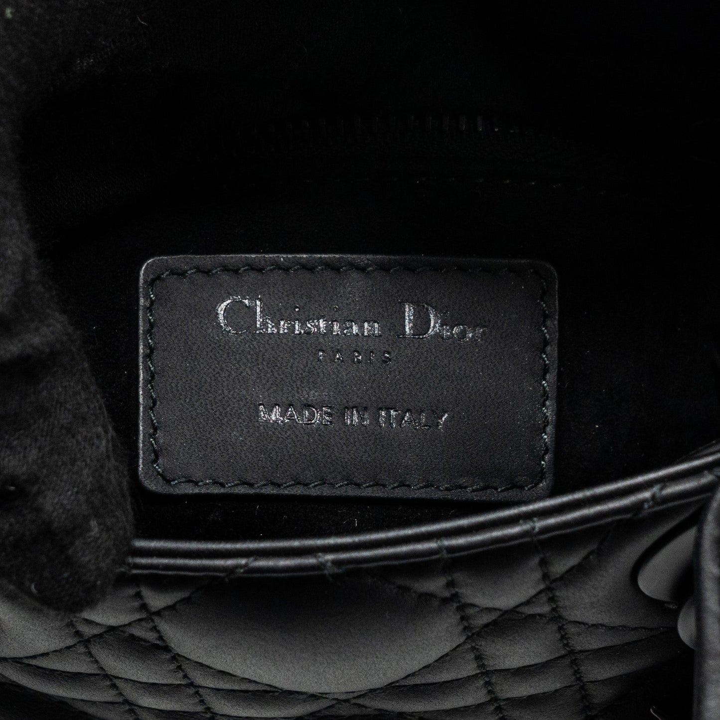 Dior Mini Lady Dior Calfskin So Black
