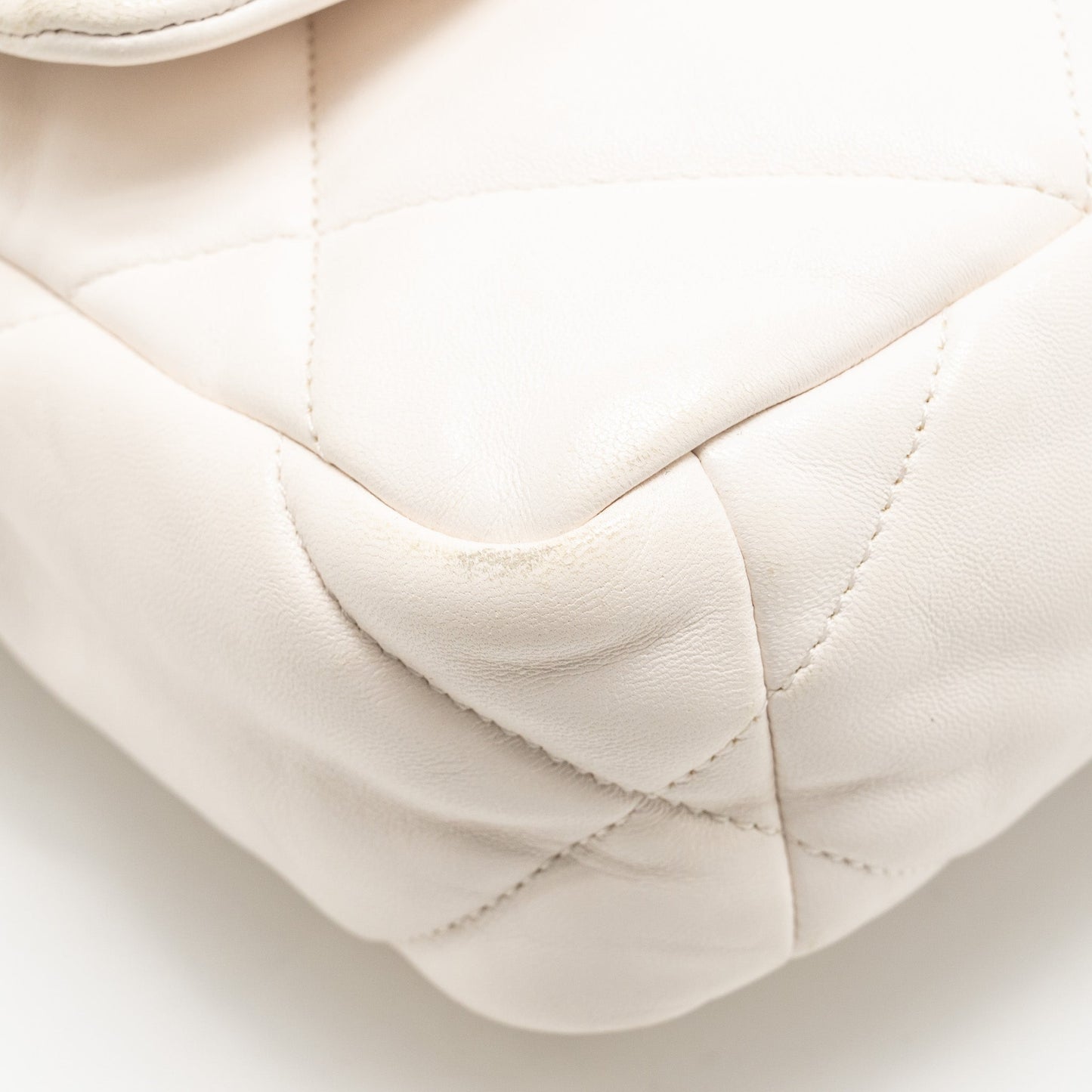 Chanel Small 19 bag lambskin white multicolor hardware