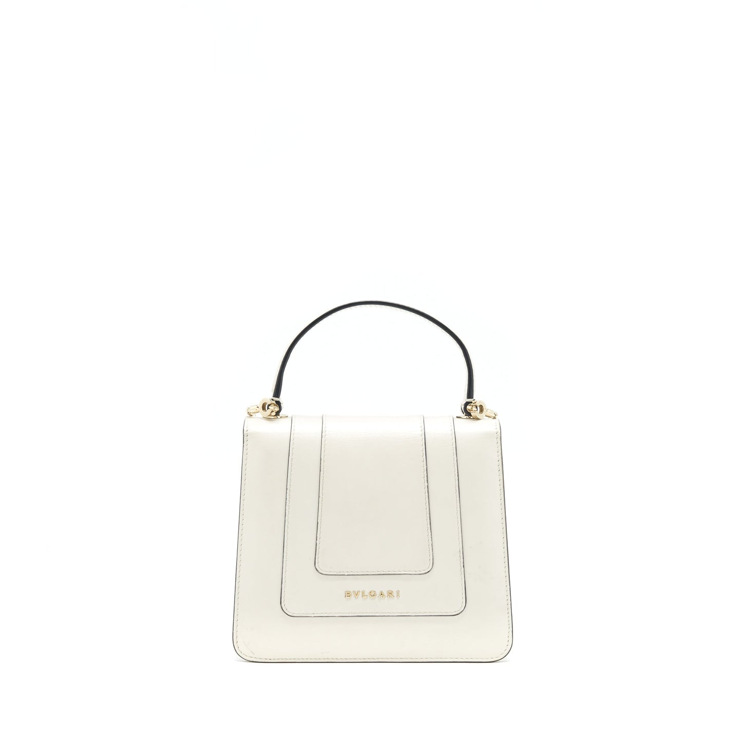 Bvlgari top handle Serpenti bag White