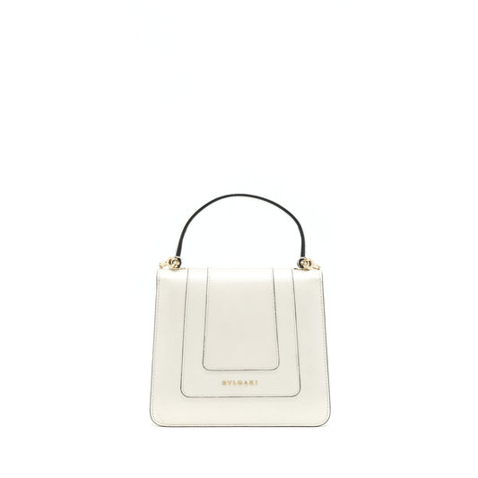 Bvlgari top handle Serpenti bag White