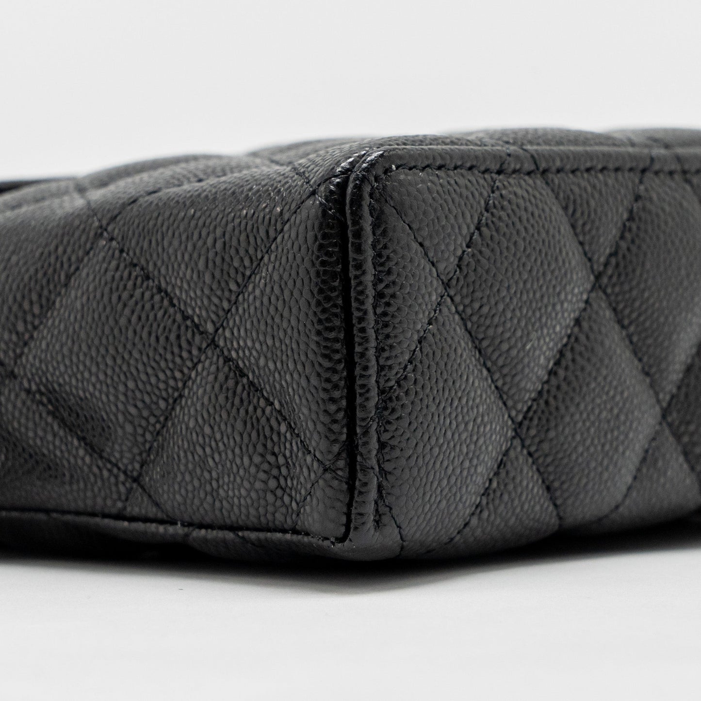Chanel 25p CC Top Handle Vanity Bag Caviar Black LGHW(microchip)