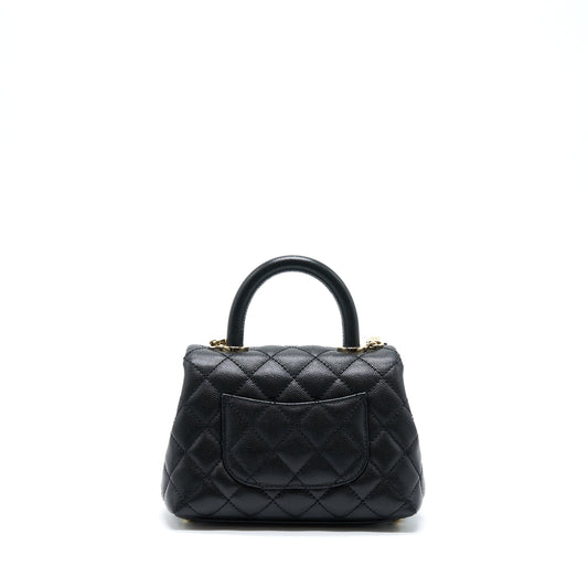 Chanel Mini Coco Handle Caviar Black LGHW