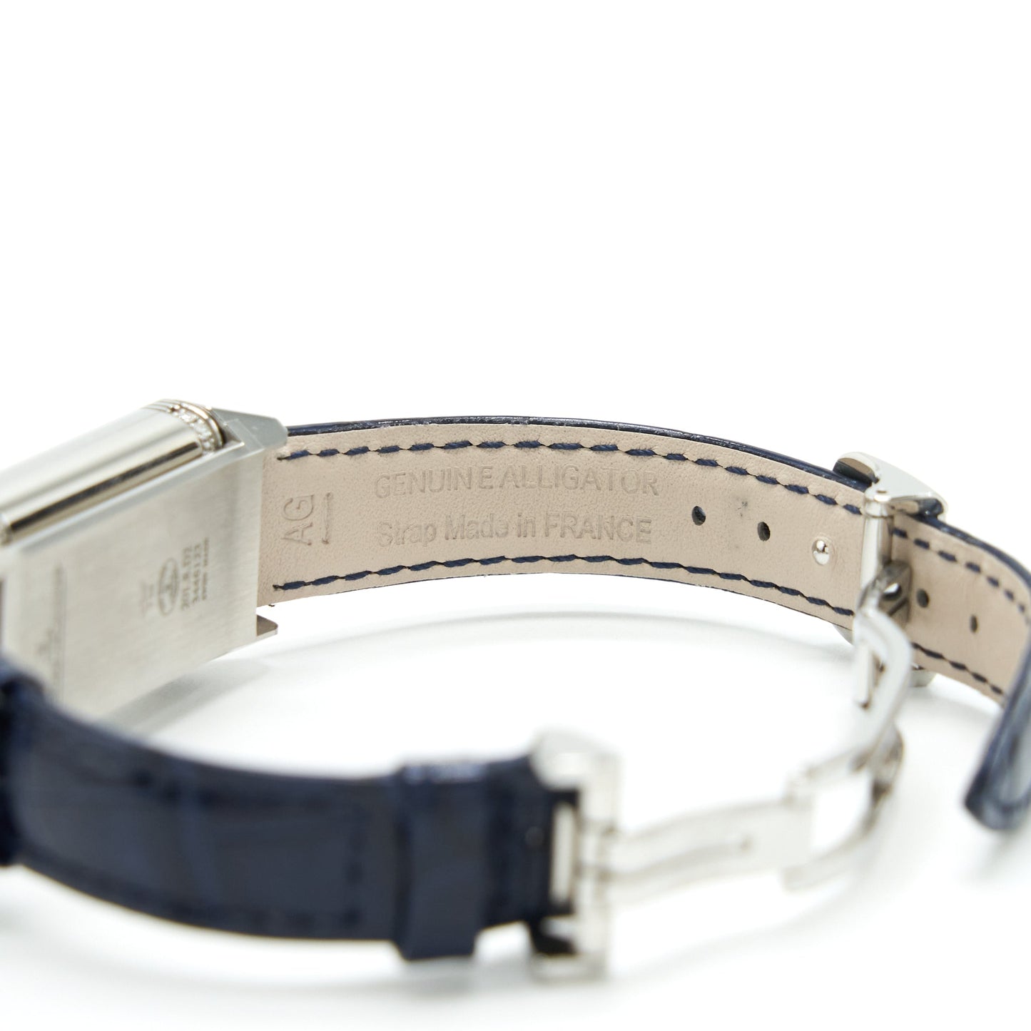 Jeager Lecoultre Reverse On Duet To Moon Stainless Steel Watch With Diamonds Model Q3358420