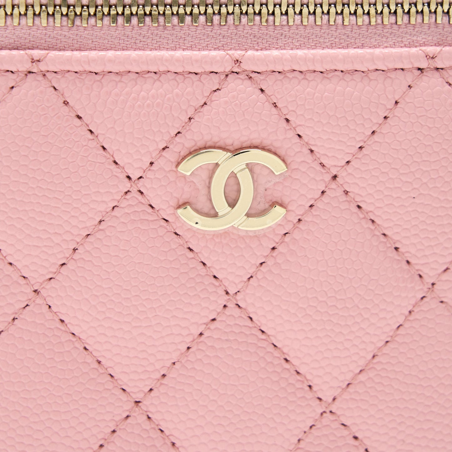 Chanel 22C Vertical Vanity On Chain Caviar Sakura Pink LGHW