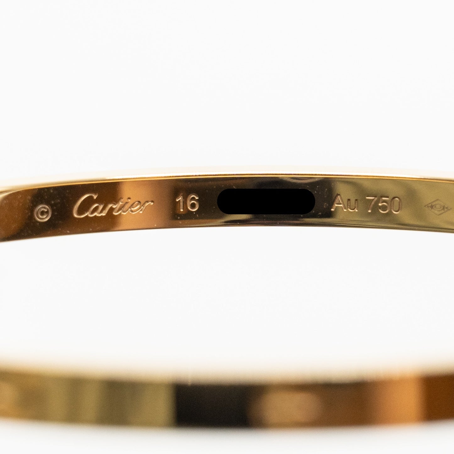 Cartier size 16 Love bracelet small model rose gold
