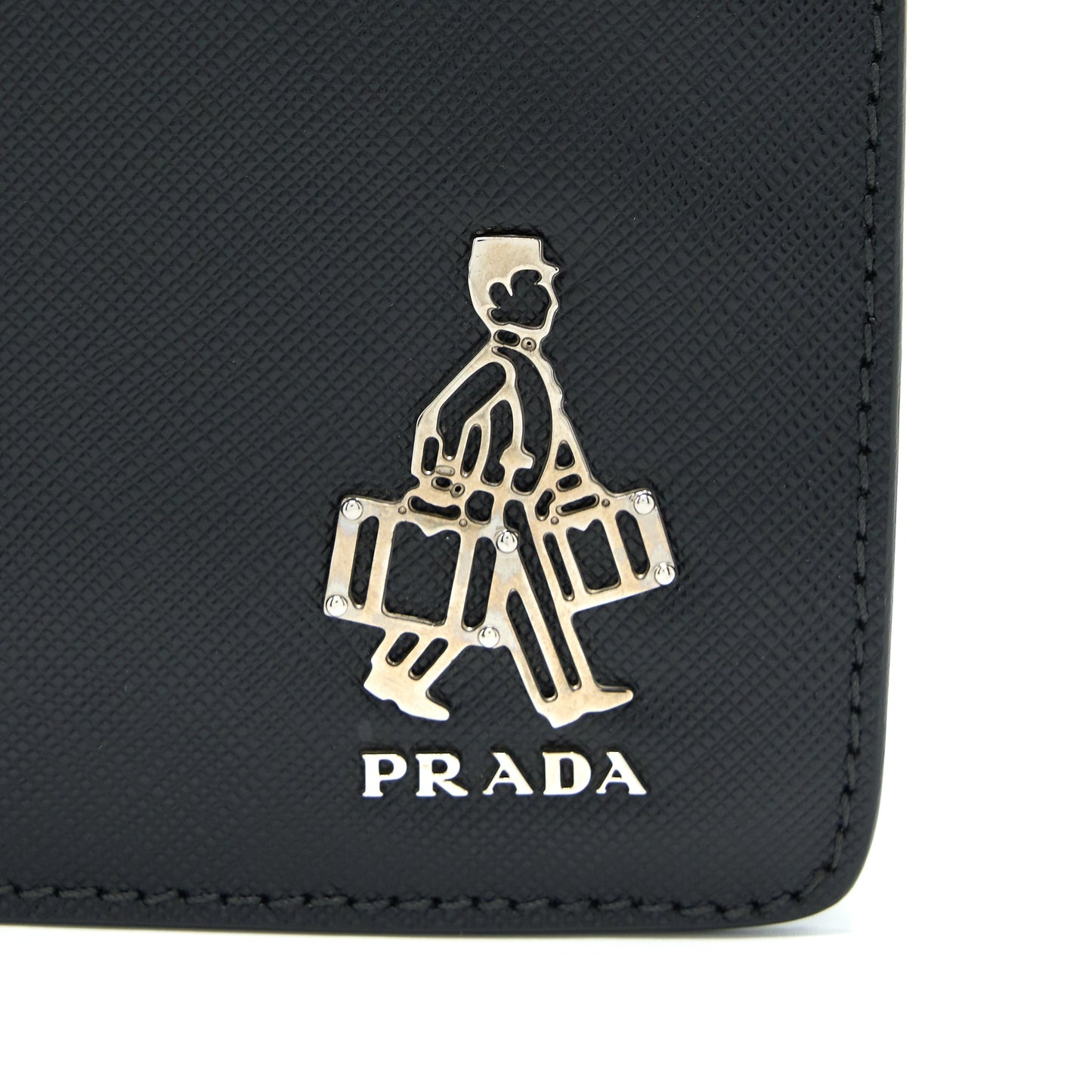Prada Men’s Clutch Soffiano Black SHW