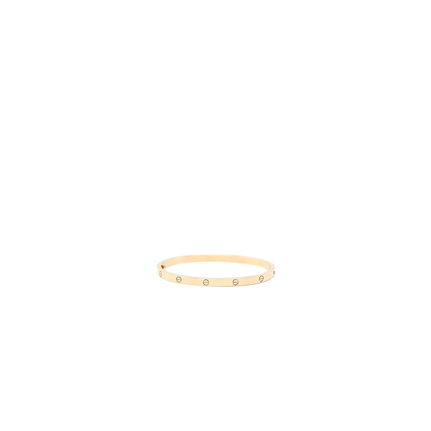 Cartier Size 16 Love Bracelet Small Model Rose Gold