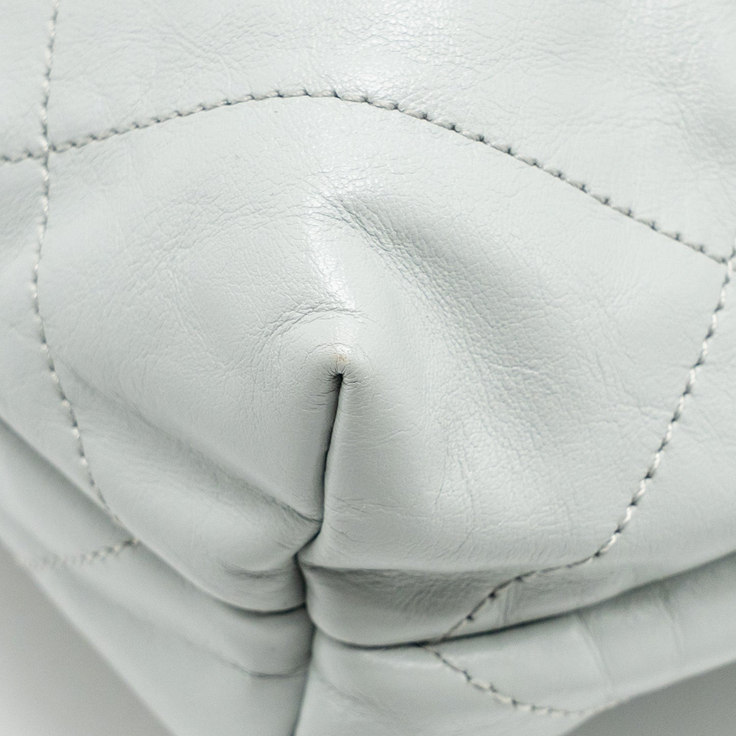 Chanel Small 22 Bag Shiny Calfskin Light Blue GHW (Microchip)