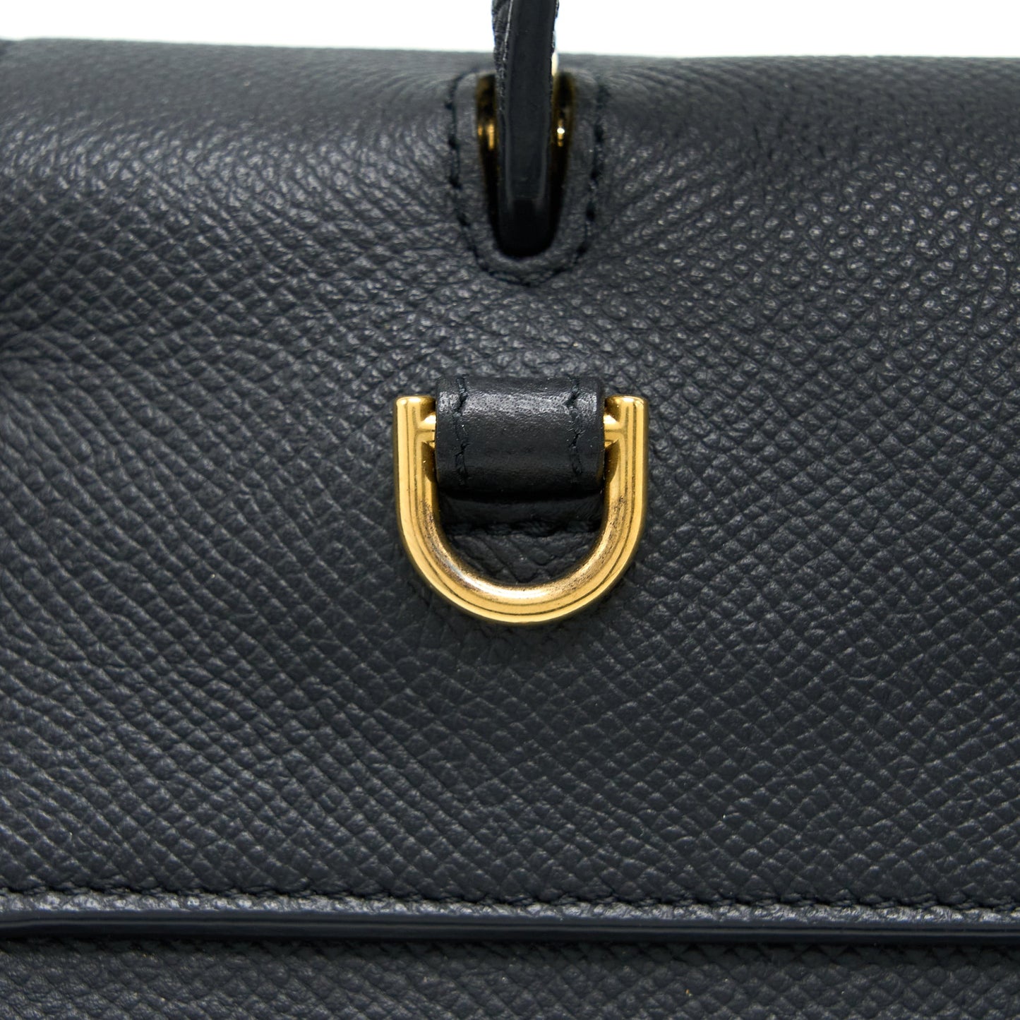 Celine Mini Belt Bag Grained Calfskin Black GHW