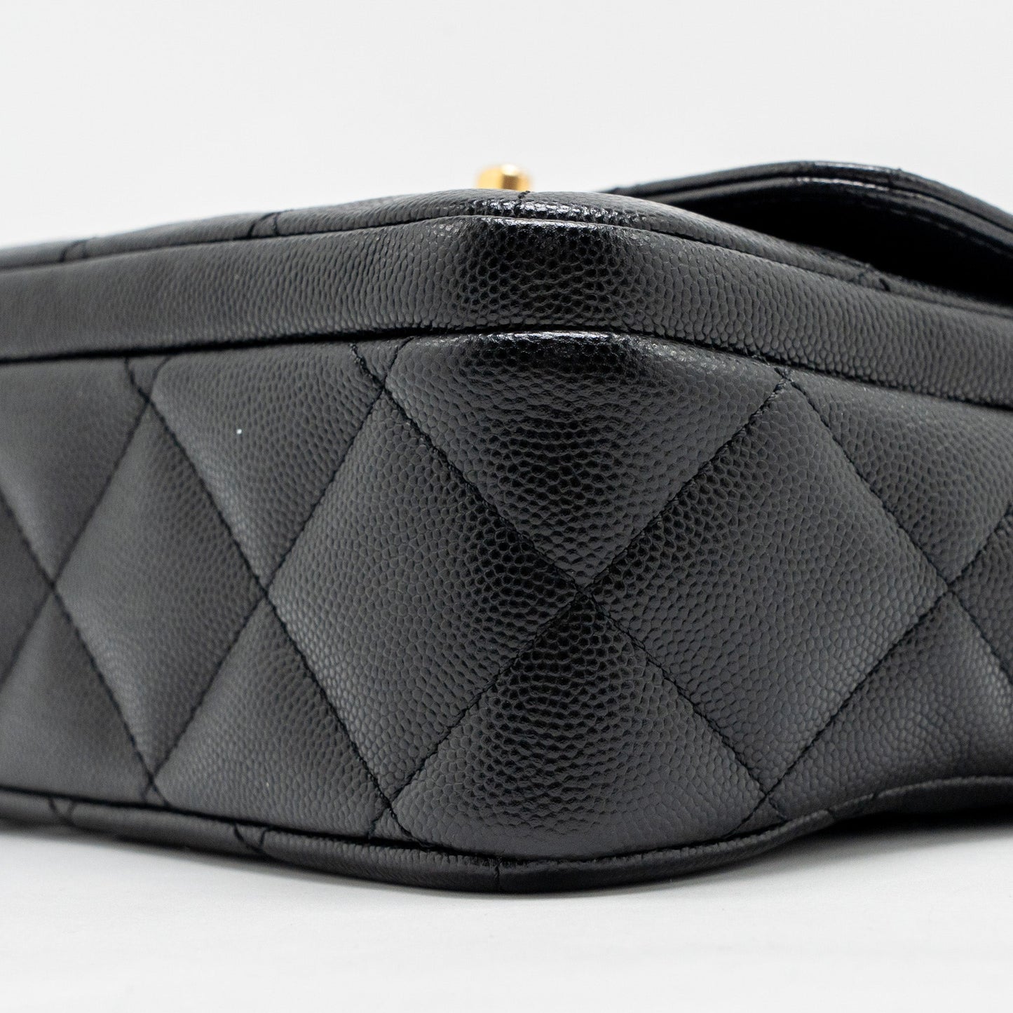 Chanel 24b Quilted Flap Bag Caviar Black GHW(microchip)