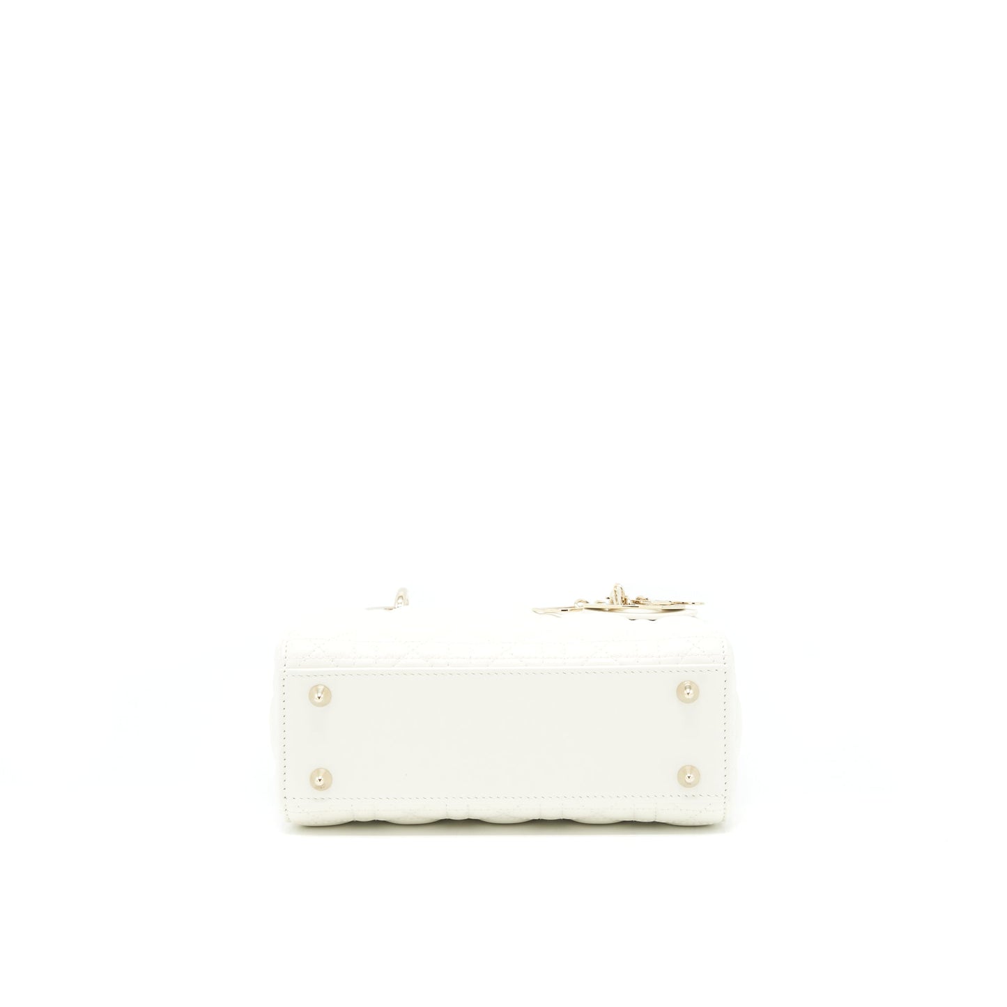 Dior Small Lady Dior my ABCDior Bag WHITE LGHW