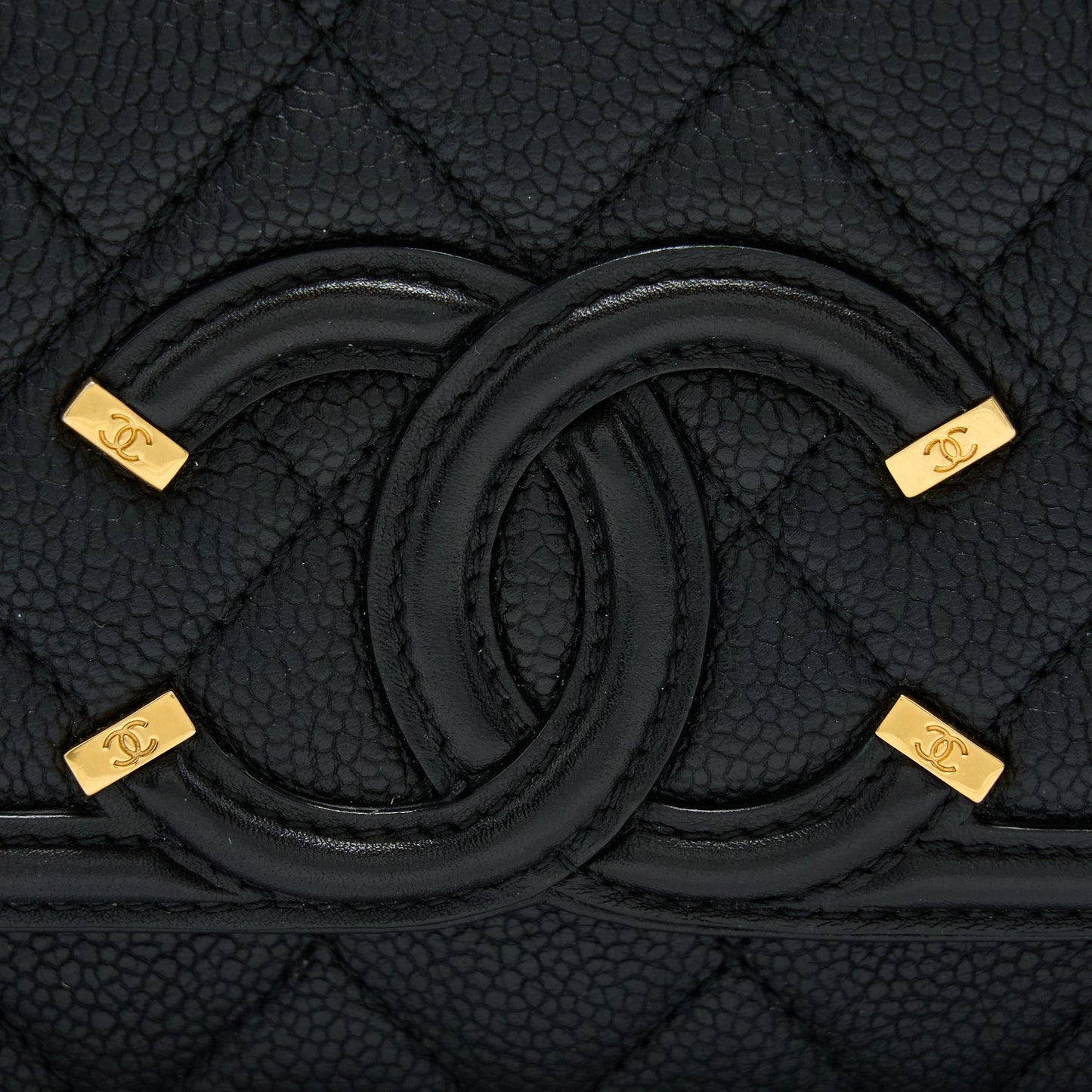 Chanel Filigree Flap Bag Caviar Black GHW