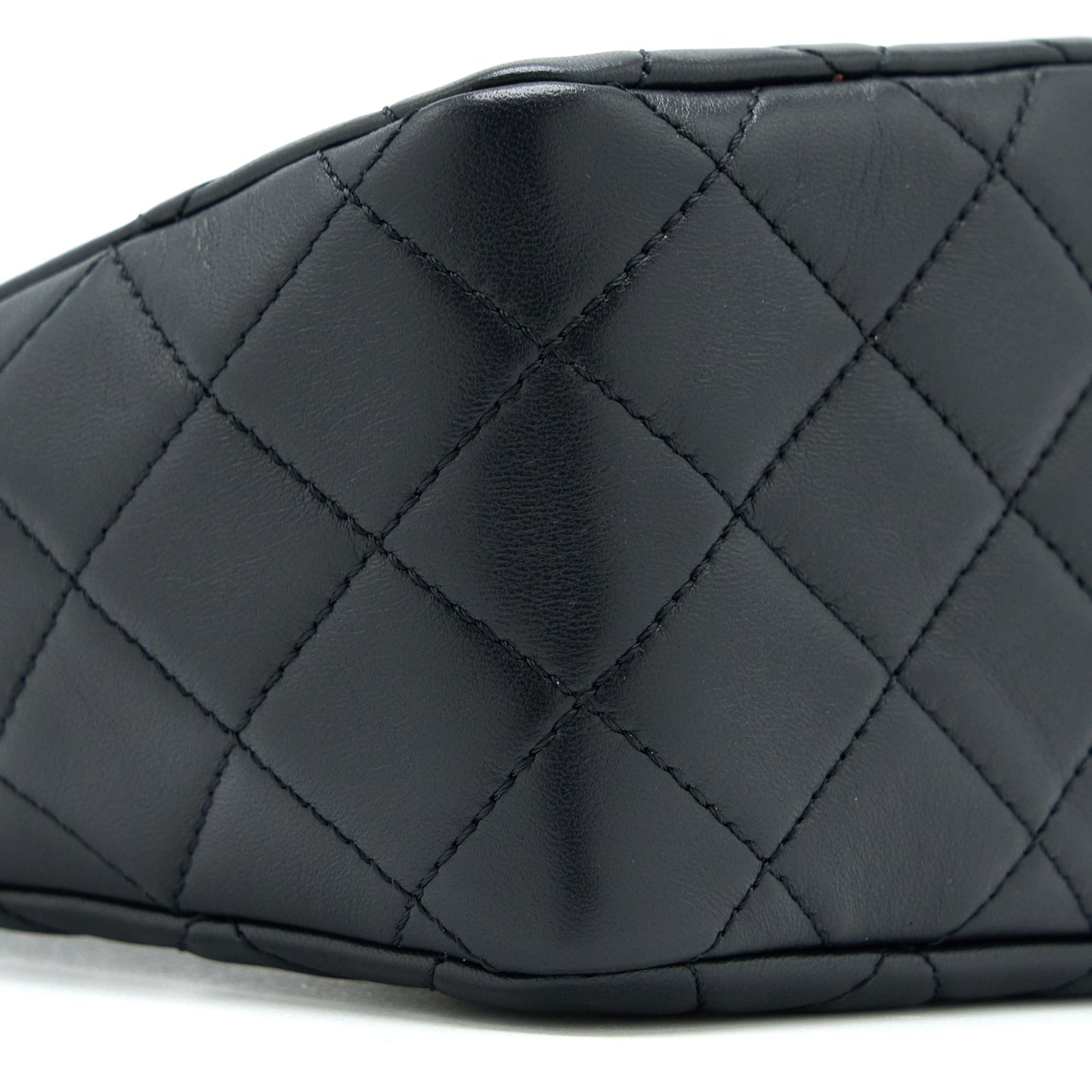 Chanel 23C Pearl Crush Hobo Bag Lambskin Black Brushed GHW (Microchip)