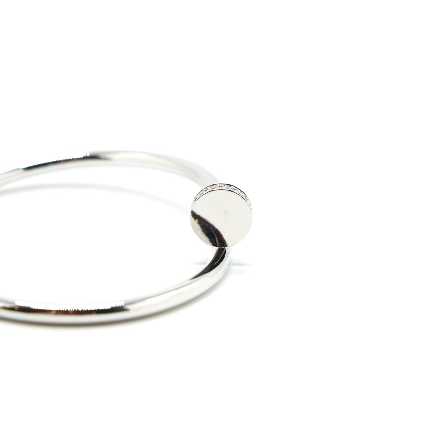 CARTIER JUSTE UN CLOU BRACELET WHITE GOLD WITH DIAMONDS size18
