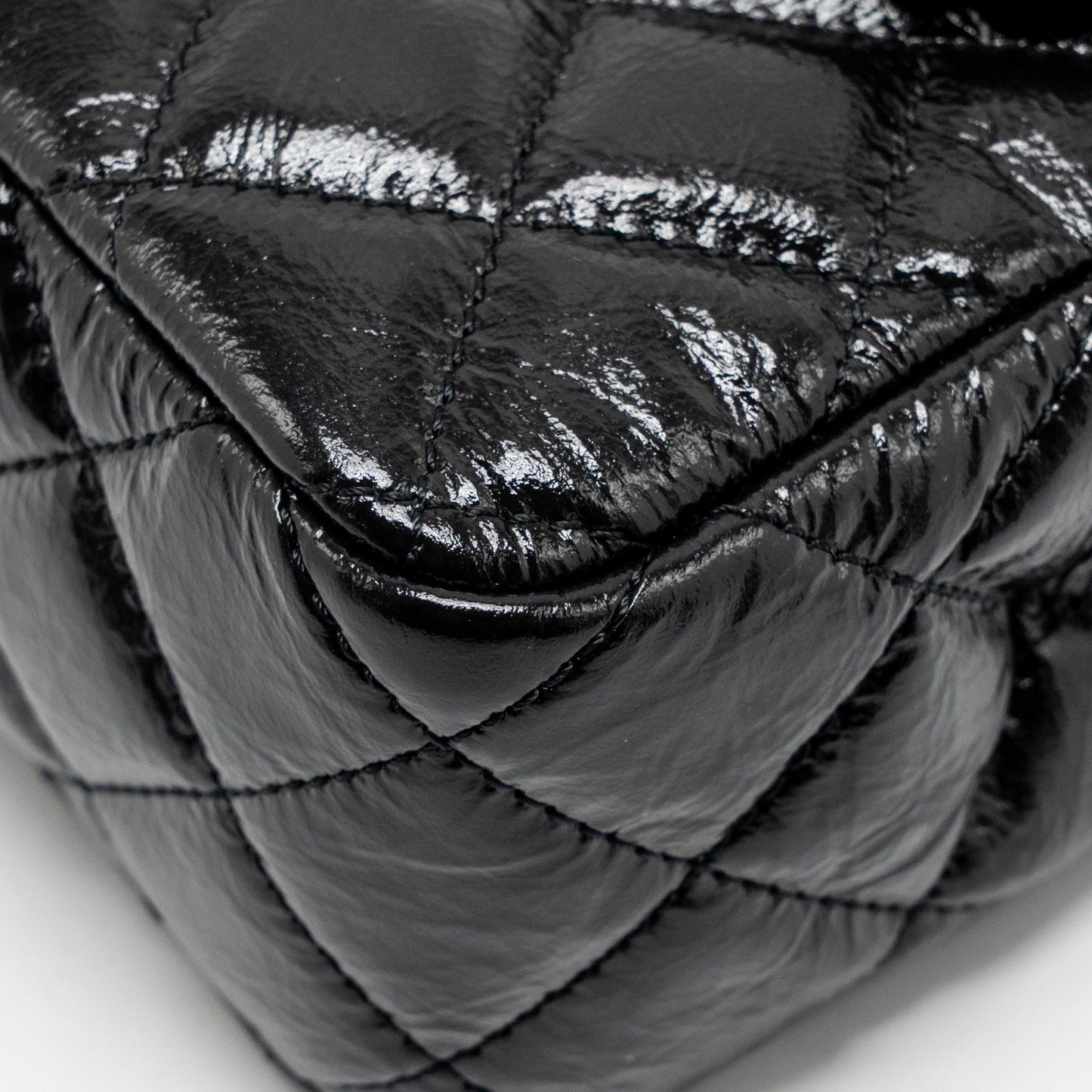 Chanel 23C Small Hobo Bag Shiny Calfskin Black Brushed GHW (Microchip)