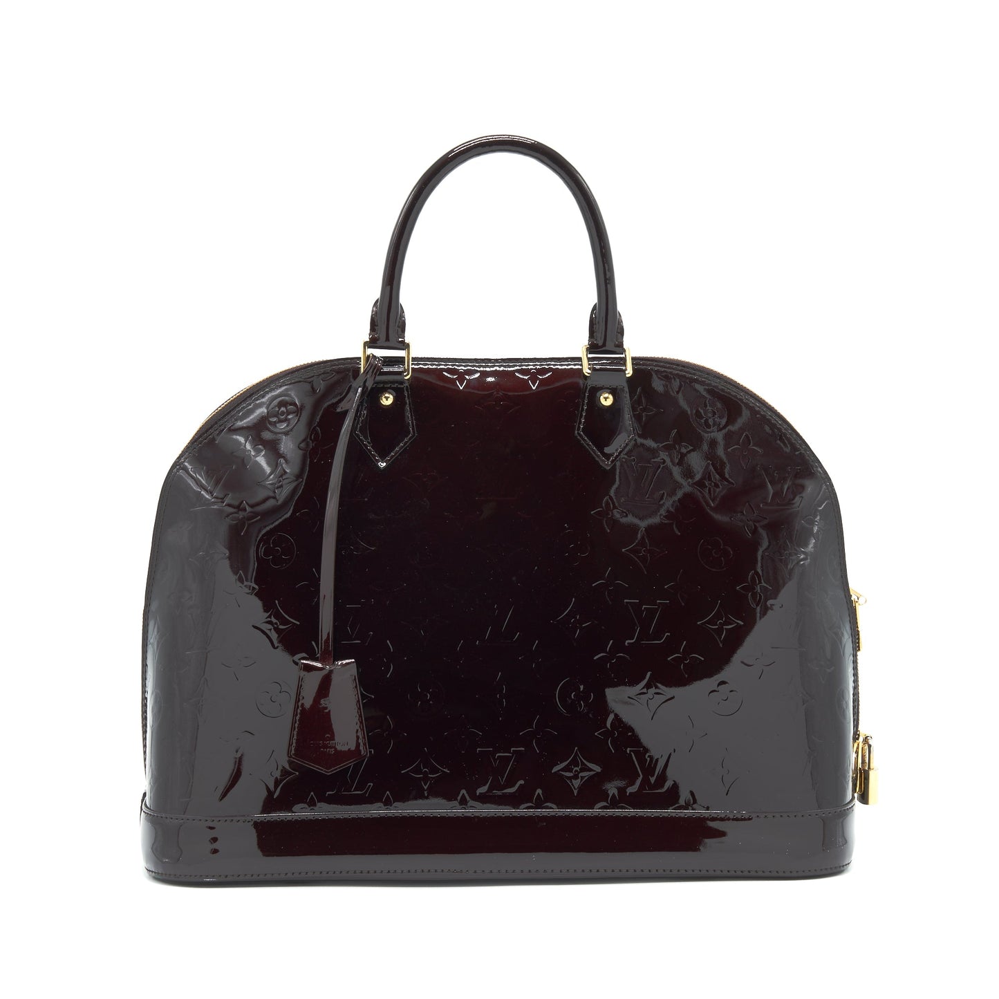 Louis Vuitton Alma GM Patent Leather Amarante Vernis