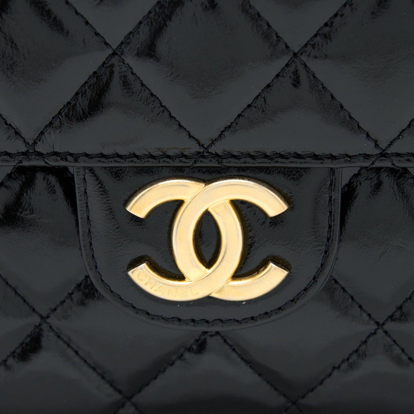 Chanel 23C Hobo Bag Shiny Calfskin Black Brushed GHW(Microchip)