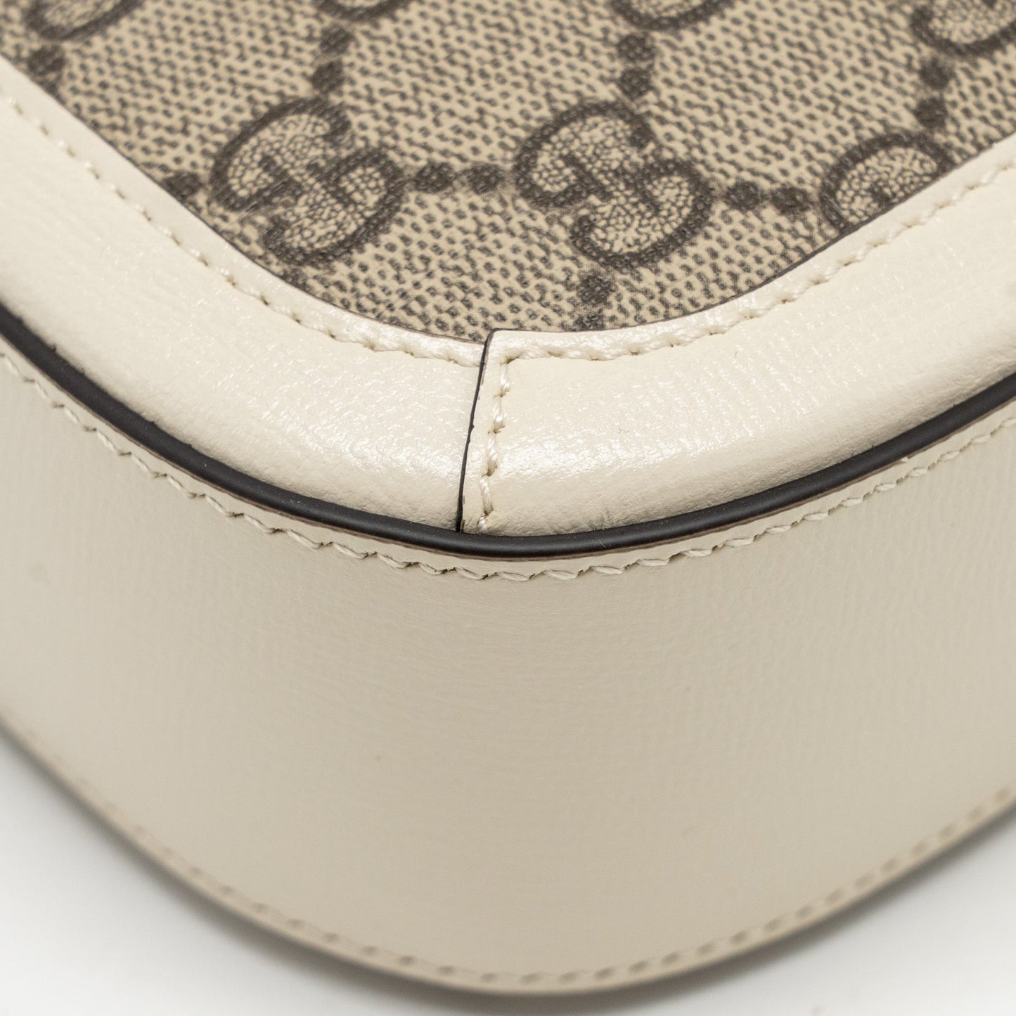 Gucci Mini Horsebit 1955 Bag GG Supreme Canvas/Leather White/Multicolour GHW