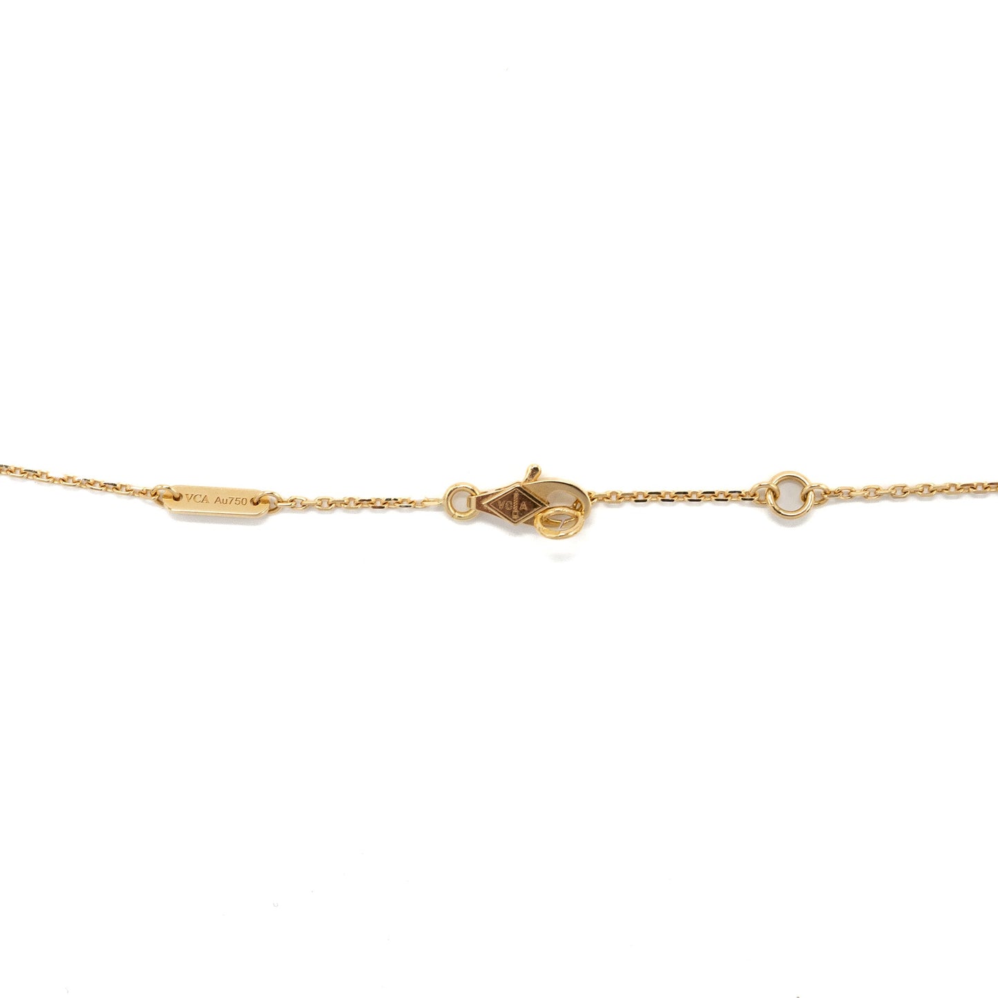 Van cleef & arpels Frivole pendant, mini model yellow gold, one diamond