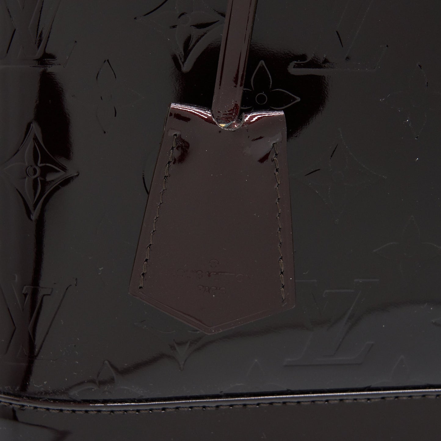Louis Vuitton Alma GM Patent Leather Amarante Vernis