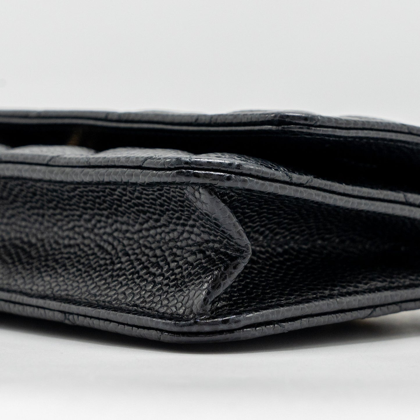 Chanel Classic Wallet On Chain Caviar Black GHW (Microchip)