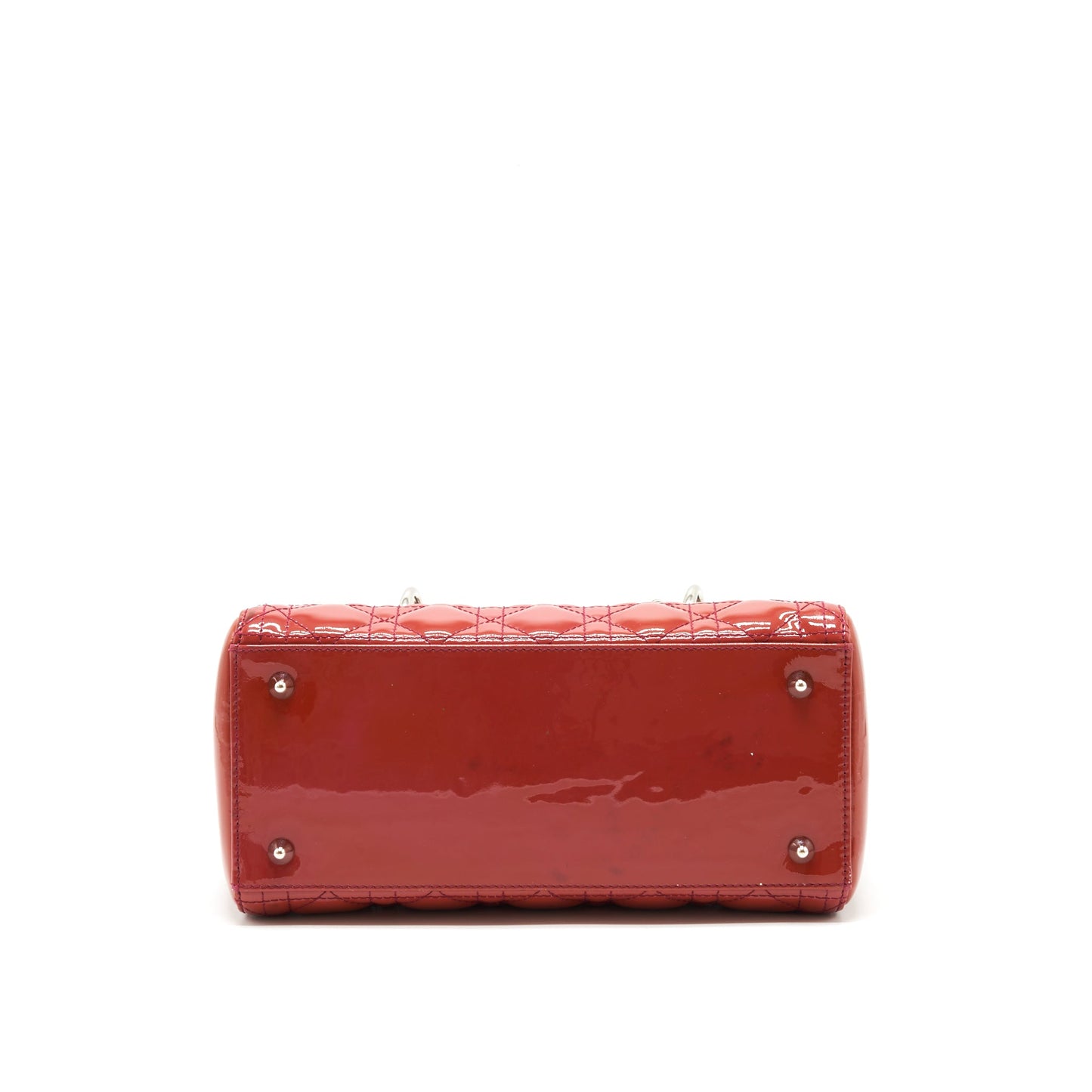 Dior Medium Lady Dior Patent Coral Pink LGHW