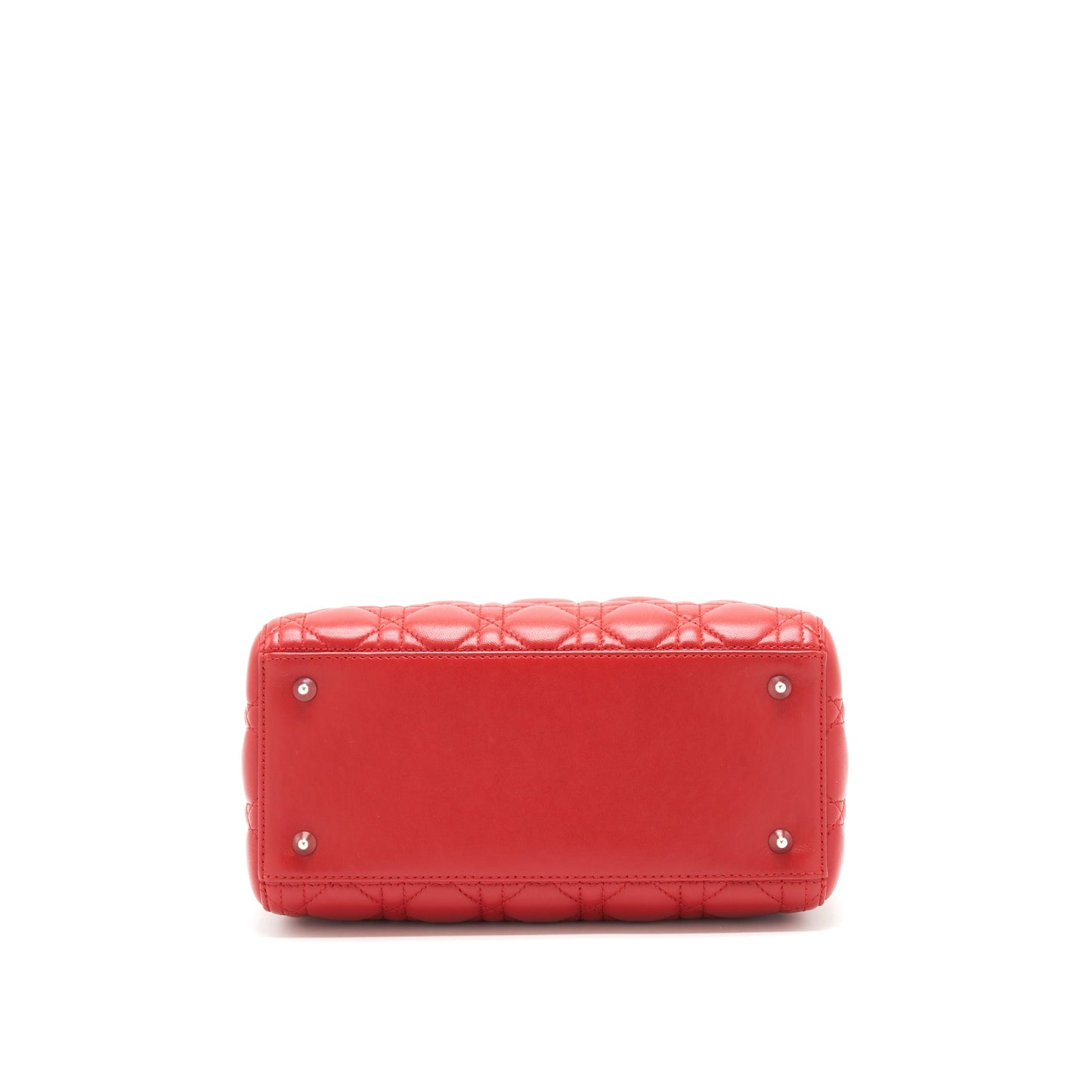 Christian Dior Medium Lady Dior Red SHW