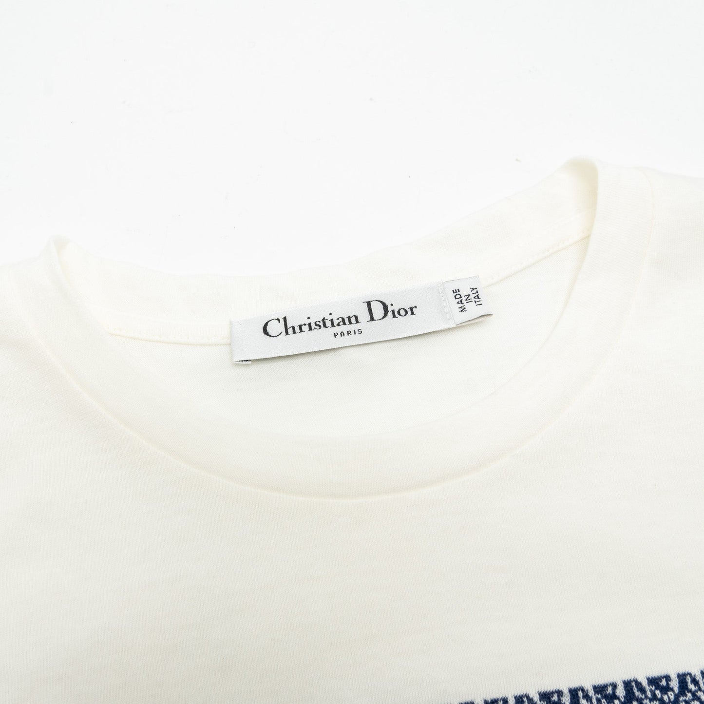 Dior size XS dioriviera T-Shirt Cotton white / navy