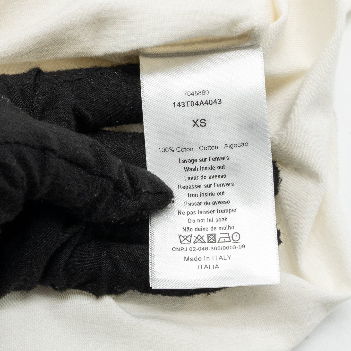 Dior size XS dioriviera T-Shirt Cotton white / navy