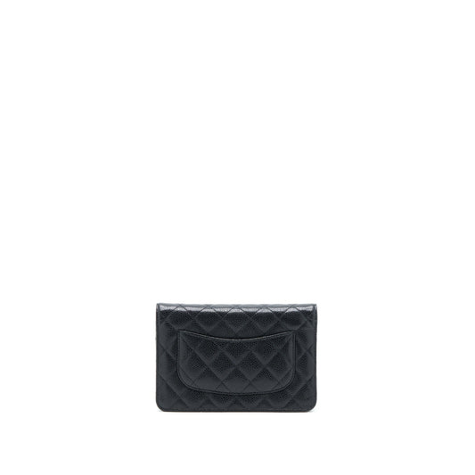 Chanel Classic Wallet on Chain Caviar Black SHW