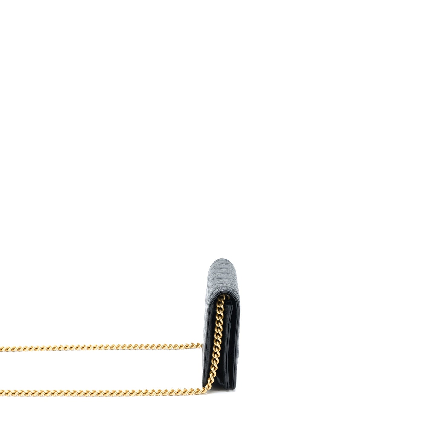 Chanel Boy Wallet on Chain Caviar Black GHW (Microchip)