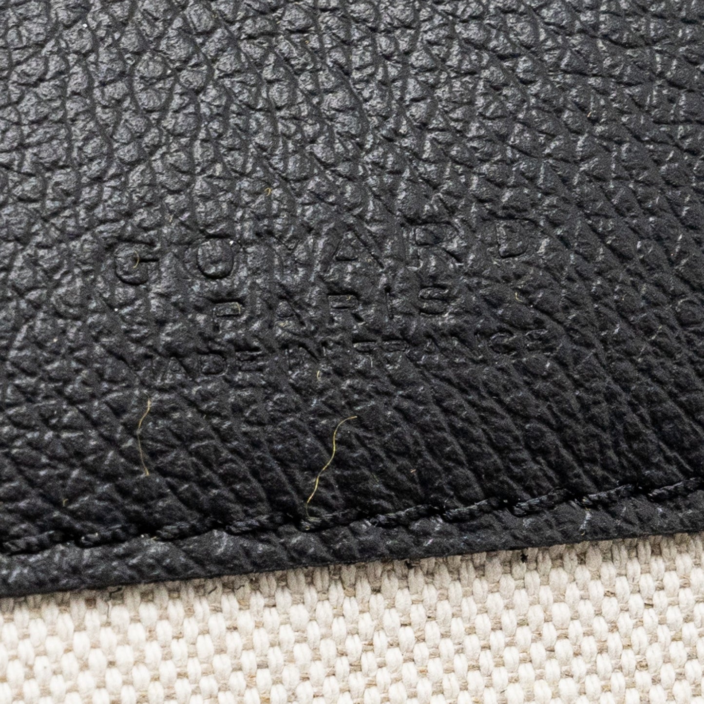 Goyard Saint Louis PM Tote Bag Goyardline Canvas Black SHW